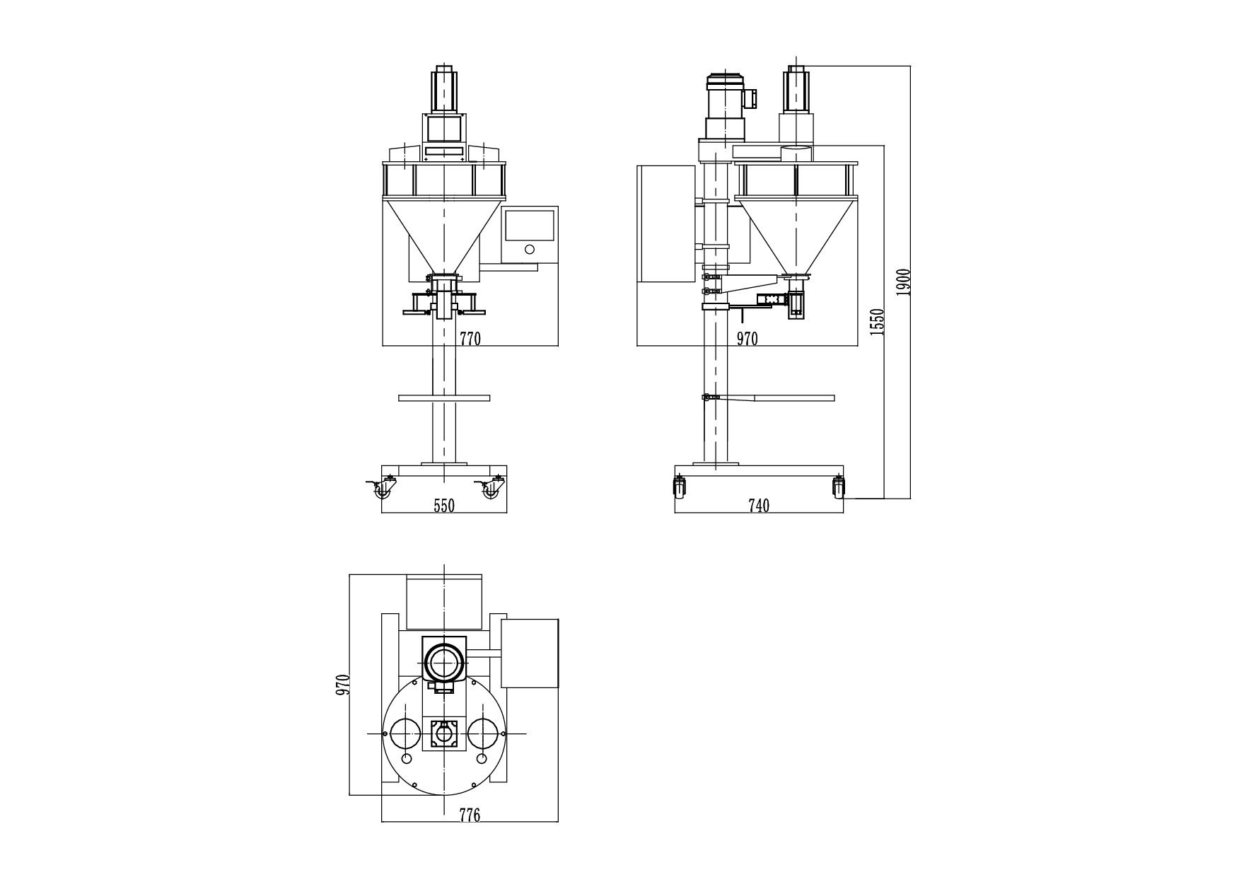 Máy làm đầy bột GMB-02D
